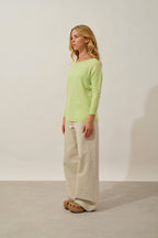 Batwing Jumper - Goléon - Lime Green