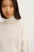 Pull Col Roulé Collin - Ivoire - Femme