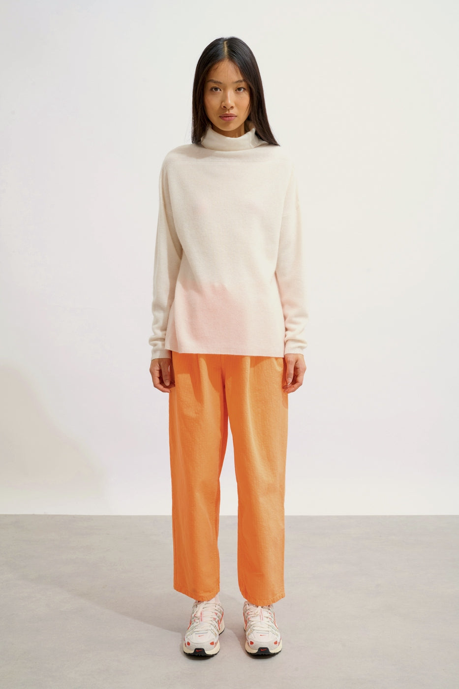 Pull Col Roulé Collin - Ivoire - Femme