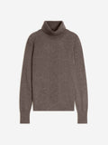 Pull Col Roulé Dolce - Taupe Chiné - Femme