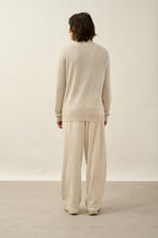 Jersey de cuello alto Bange - Gris perla mezclado - Hombre