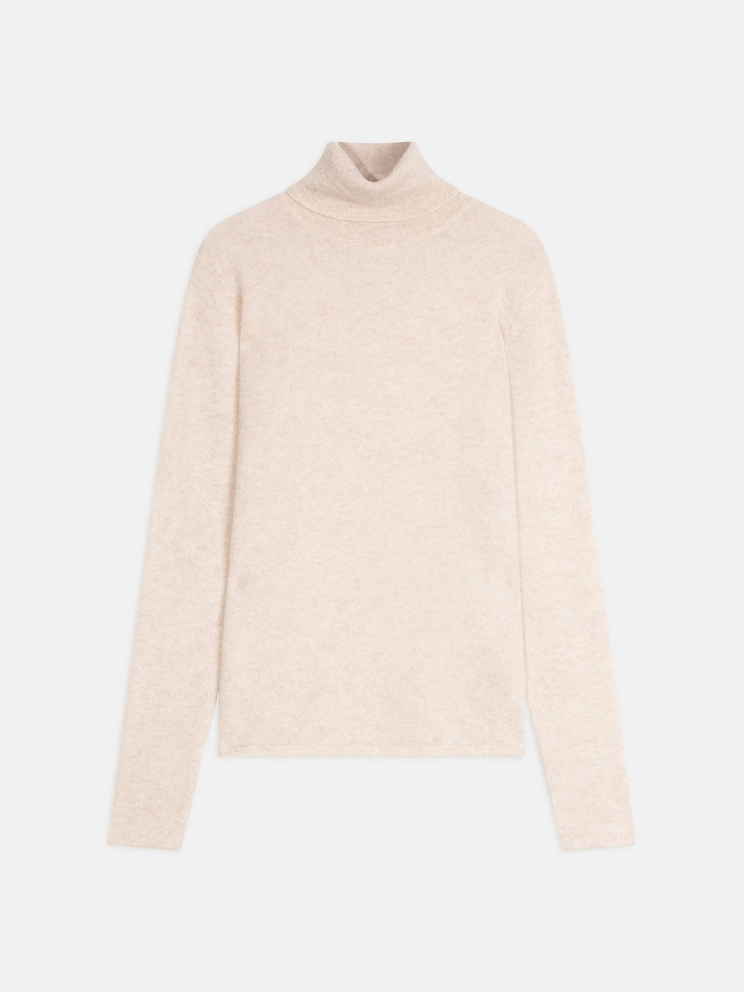 Jersey de cuello alto Bise - Beige jaspeado - Mujer
