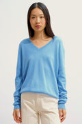 Pull Col V Gardoria - Baby Blue - Femme