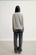 Round Neck 4-Ply Jumper - Lexini - Nuage Chiné