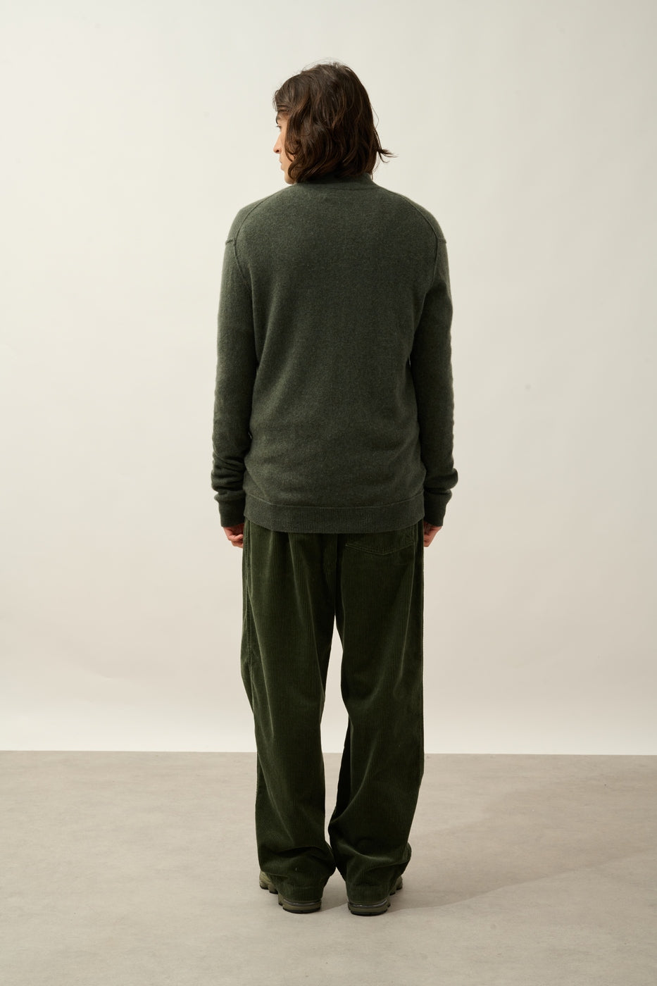 Jersey con cuello camionero Candice - Caqui jaspeado - Hombre