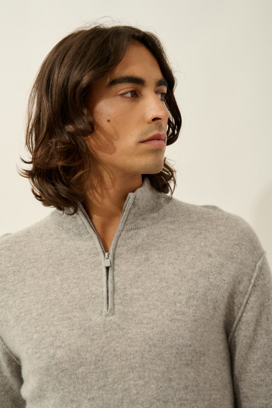 Jersey de cuello camionero Candice - Nube jaspeada - Hombre