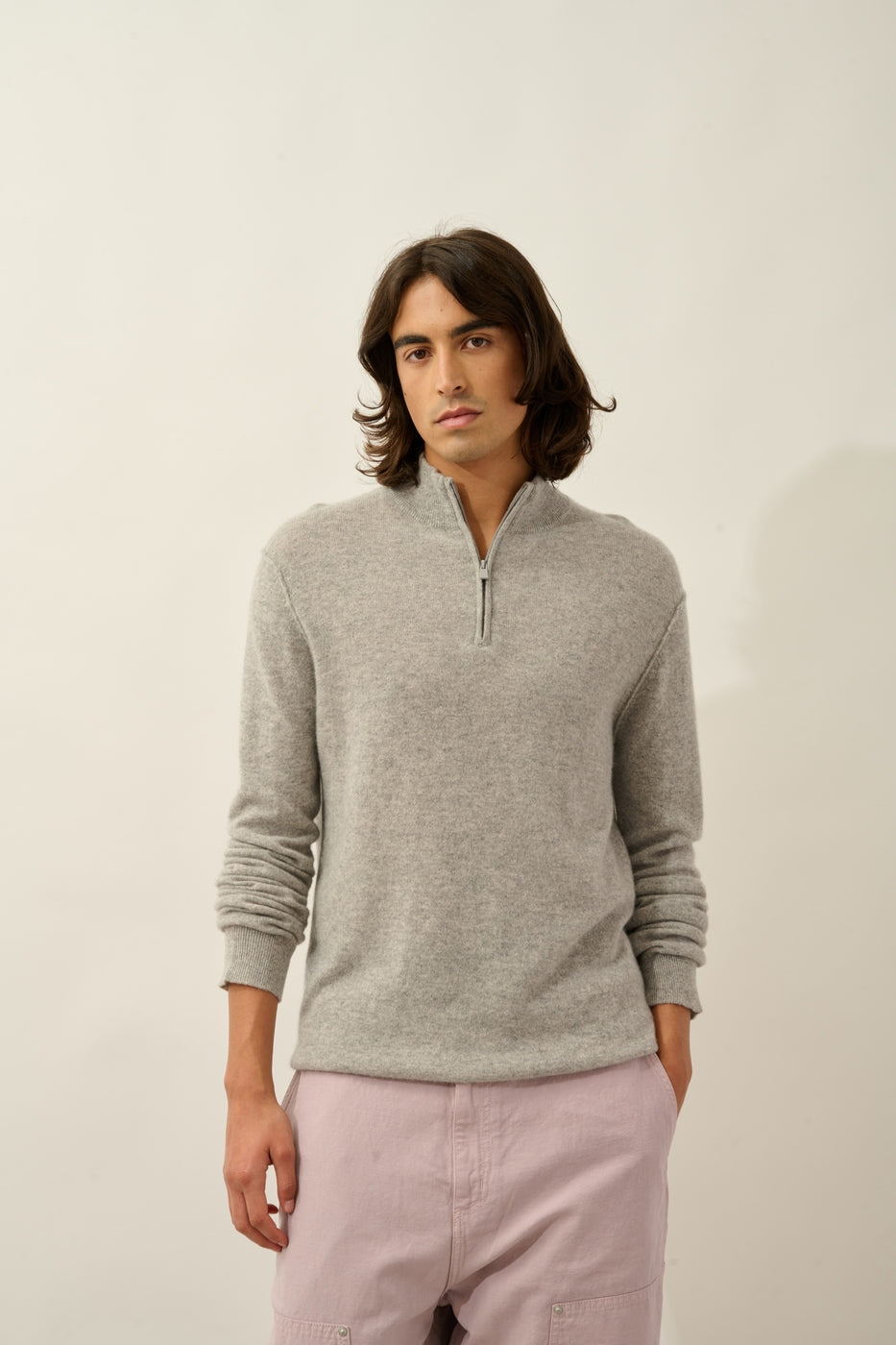 Jersey de cuello camionero Candice - Nube jaspeada - Hombre