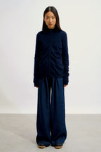Chaleco con Cremallera y Cuello Alto - Ayr - Navy