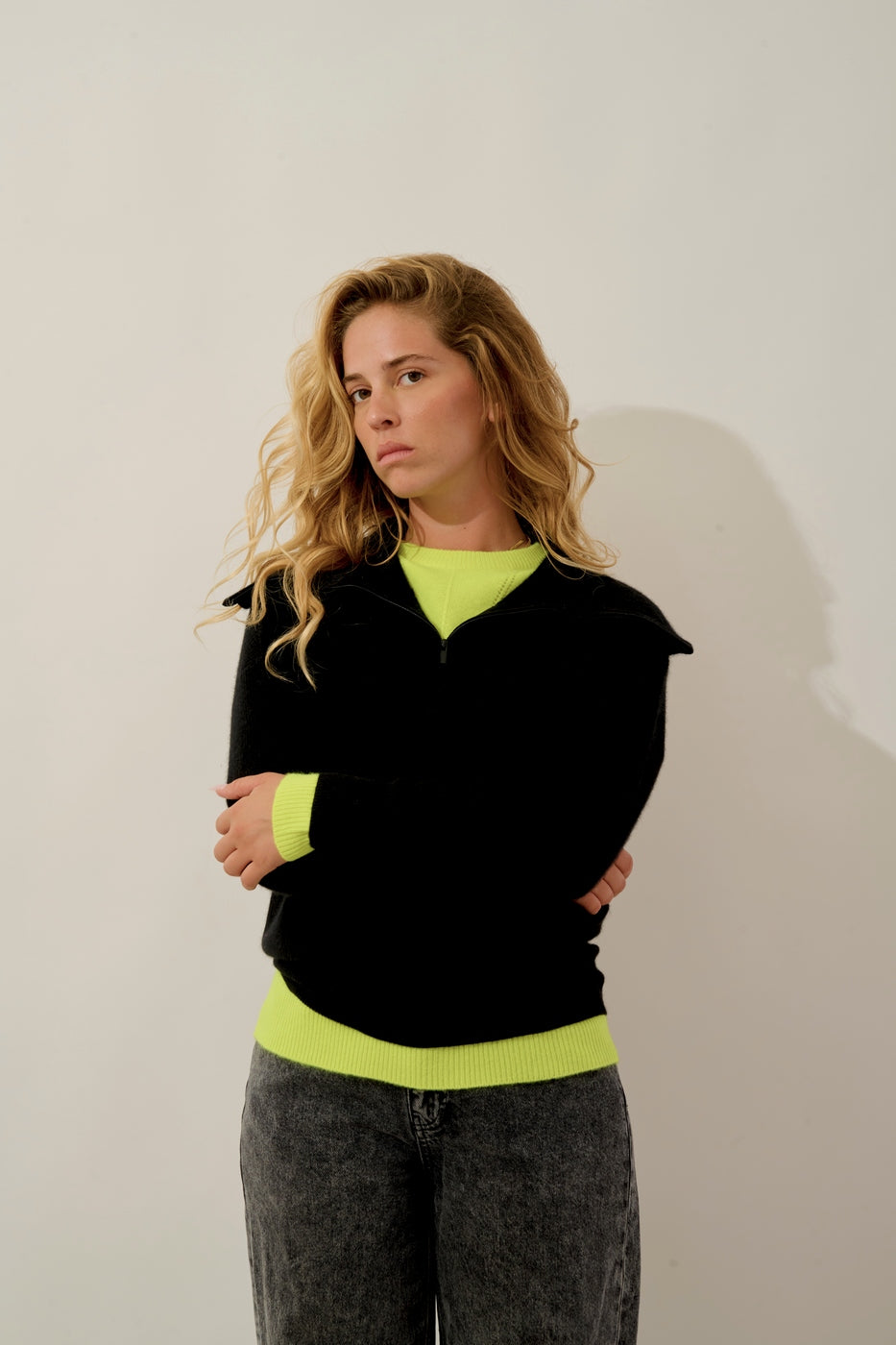 Pull Camionneur Karma - Noir - Femme