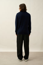 Jersey de cuello camionero Noemie - Azul marino - Hombre