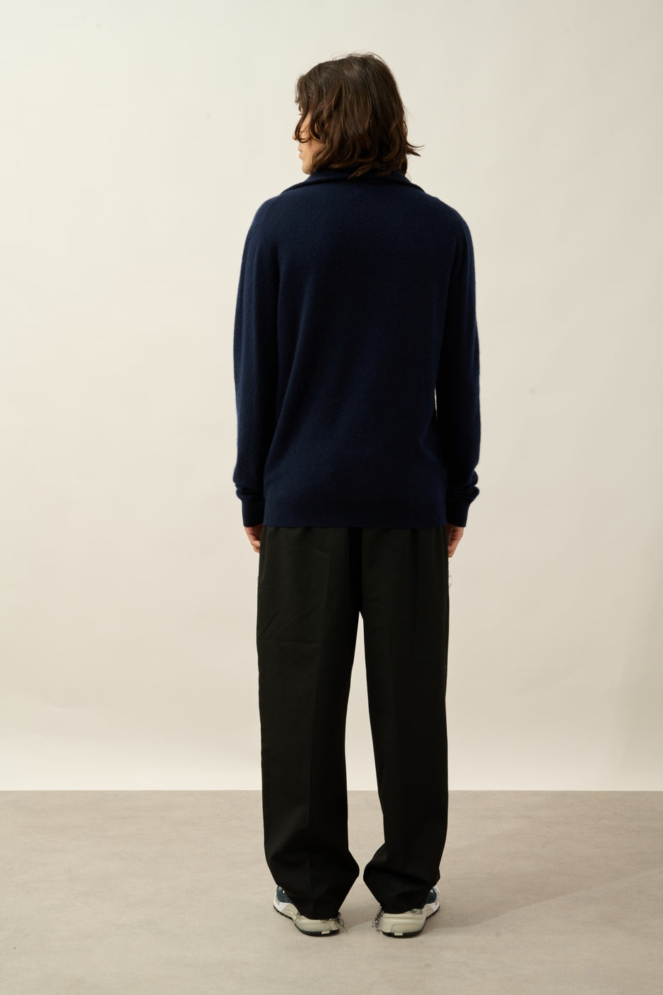 Jersey de cuello camionero Noemie - Azul marino - Hombre