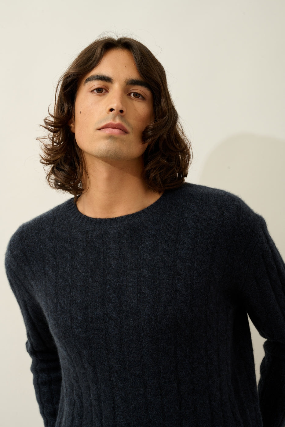 Jersey de cuello redondo de 4 hilos - Darri - Caviar