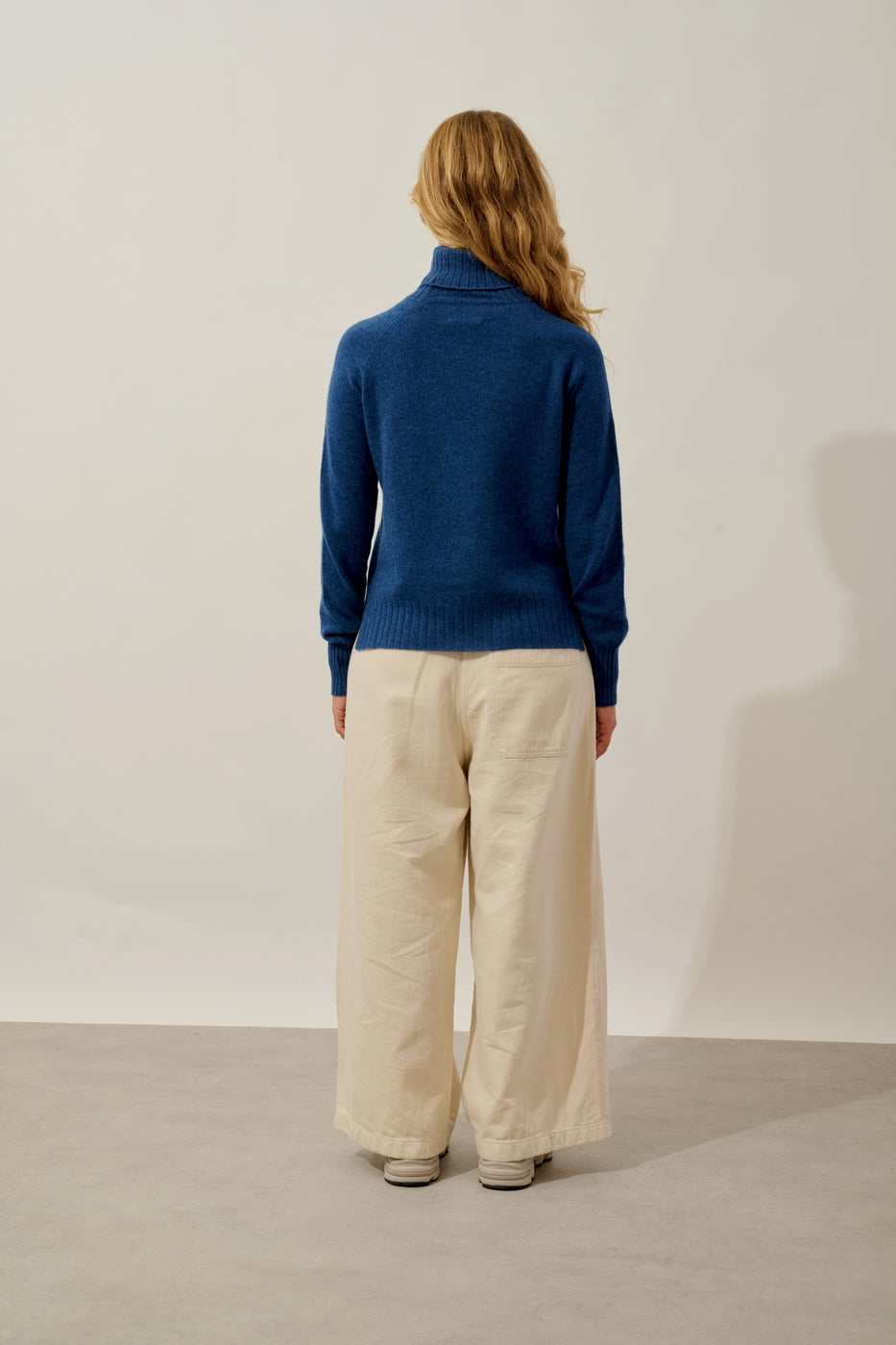 Jersey de cuello alto - Cassy - Océano jaspeado