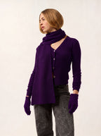 Apolline 4-Ply Scarf - Purple - Acc