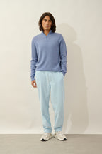 Half-Zip Jumper - Ambin - Heather Sky