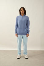Half-Zip Jumper - Ambin - Heather Sky