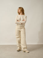 Pull Col Rond Sigrid - Ivoire