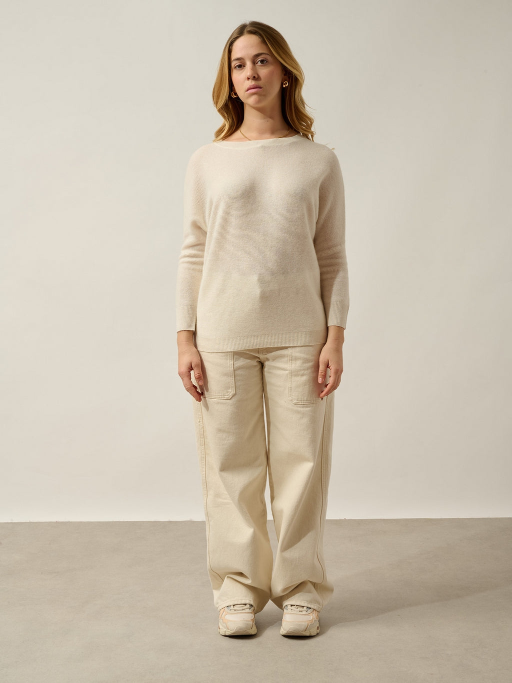 Pull Col Rond Sigrid - Ivoire