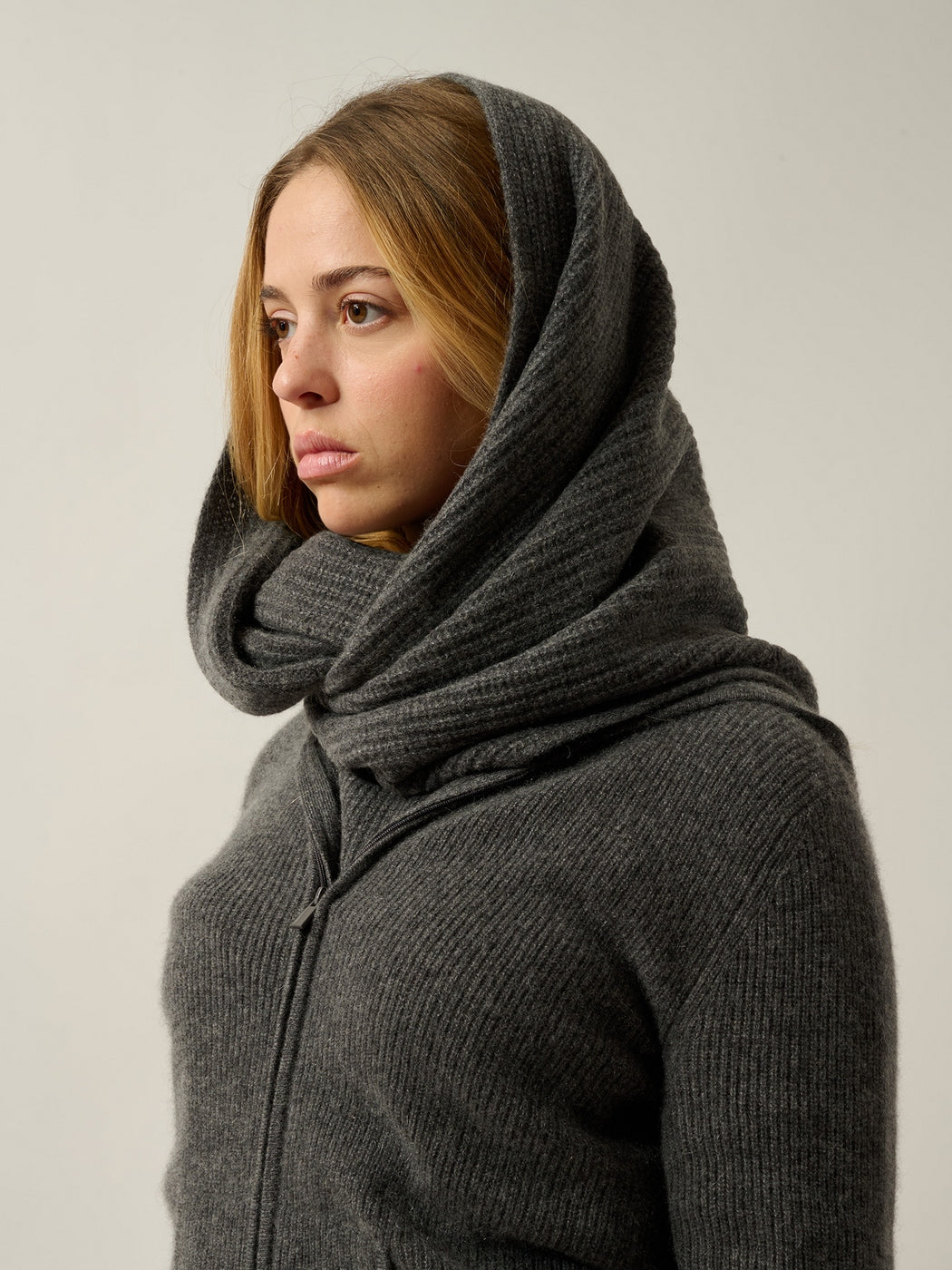 Cuello de 4 hilos Russell - Antracita jaspeado