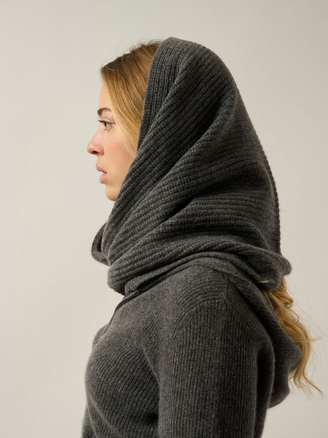 Cuello de 4 hilos Russell - Antracita jaspeado