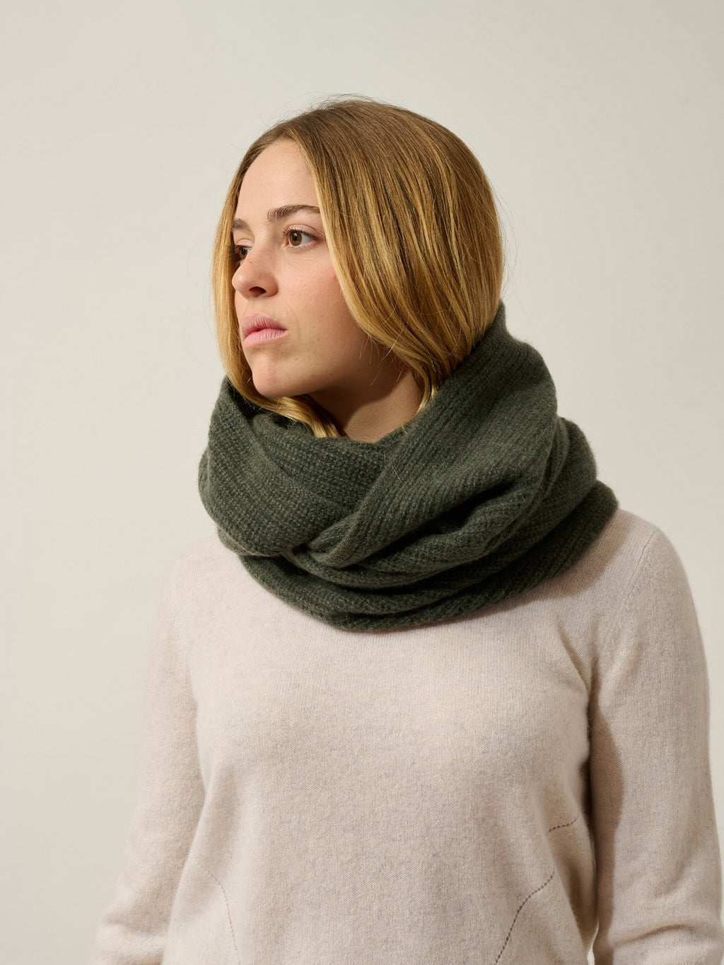 Cuello de 4 hilos Russell - Caqui jaspeado