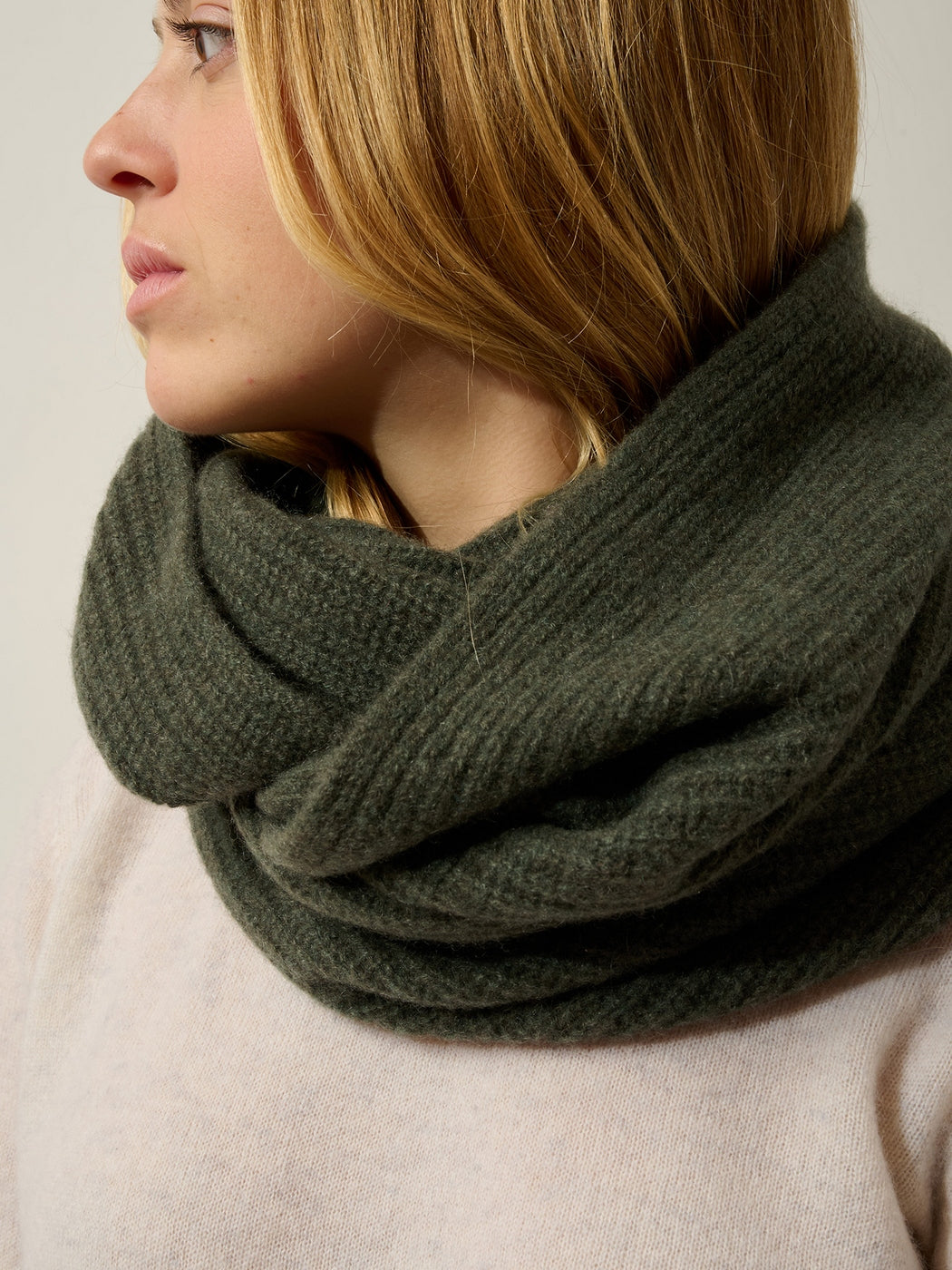 Cuello de 4 hilos Russell - Caqui jaspeado