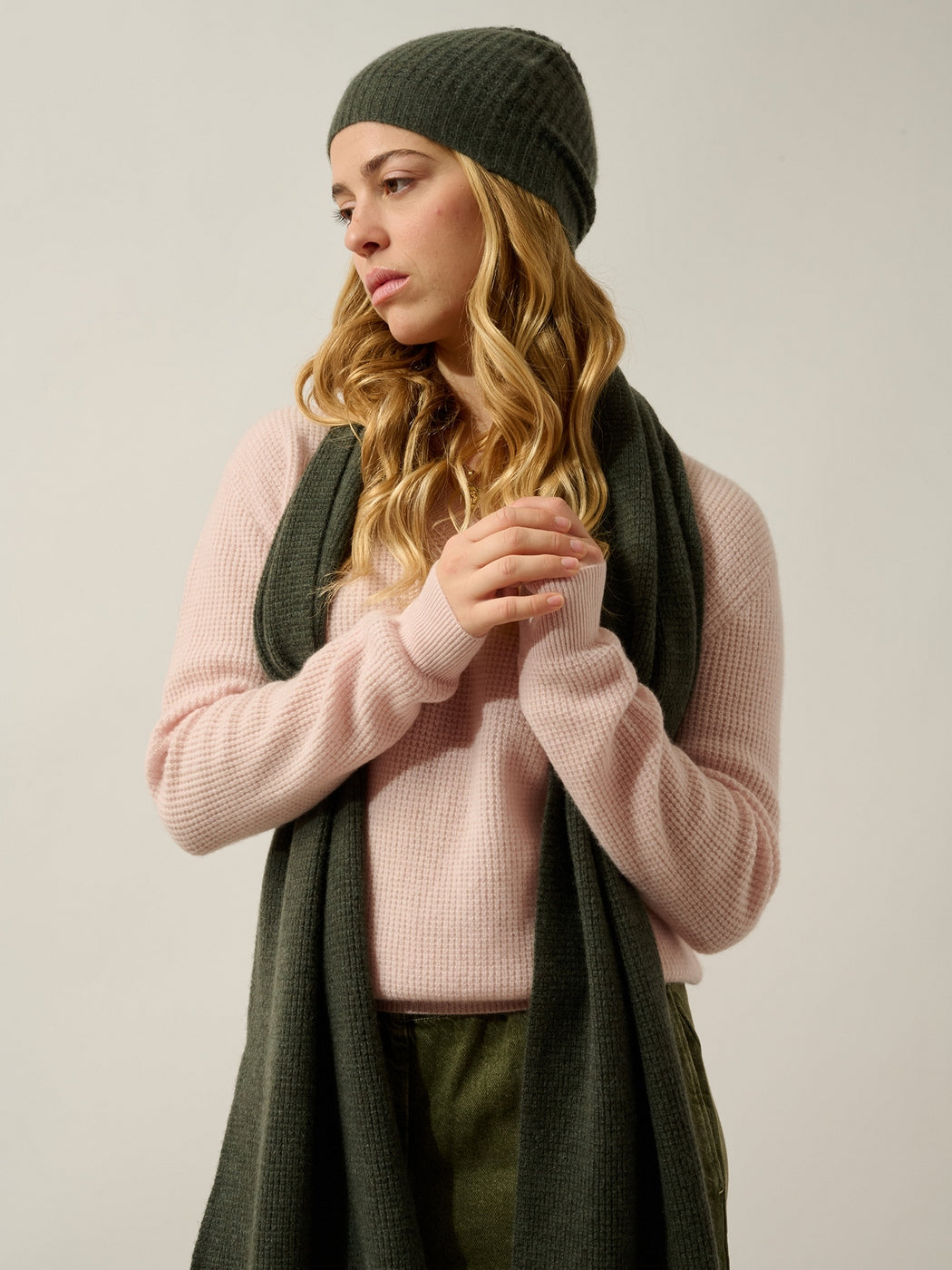 Gorro 4 Hilos Dominique - Caqui Mezclado