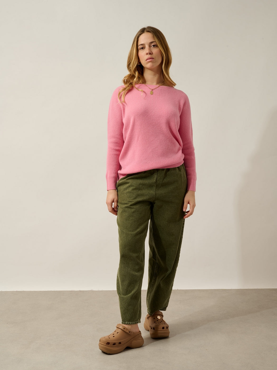Maglione Girocollo Karin - Rosa Malabar