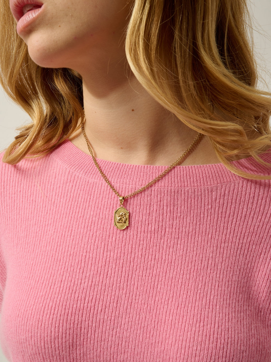 Maglione Girocollo Karin - Rosa Malabar