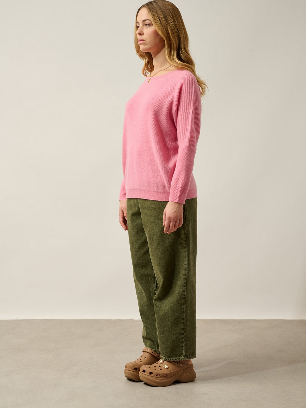 Maglione Girocollo Karin - Rosa Malabar