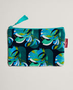 Bolsa mediana de terciopelo - Split navy