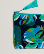 Bolso pequeño de terciopelo - Split navy