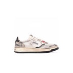 Autry Super Vintage Low White Silver - Blanc