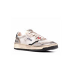 Autry Super Vintage Low White Silver - Blanc