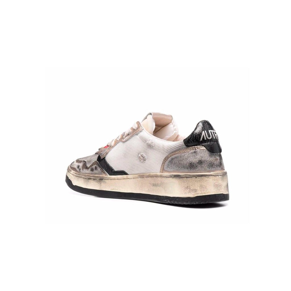 Autry Super Vintage Low White Silver - Blanc