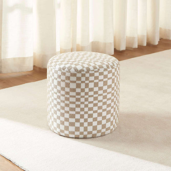 Awa - Puf - Ternet stof - Beige