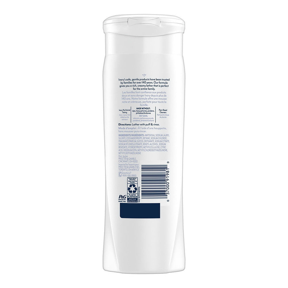Ivory Mild & Gentle Body Wash, Original Scent, 12 Oz