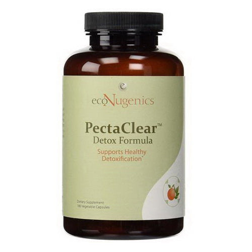 EcoNugenics PectaClear Vegetarian Capsules for Detoxification and Heavy Metal Support 180Ea