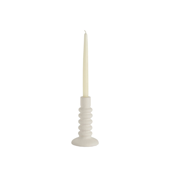 Candelabro Cerámica Bl - Blanco