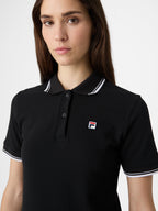 Slim Tipped Polo Shirt - Black