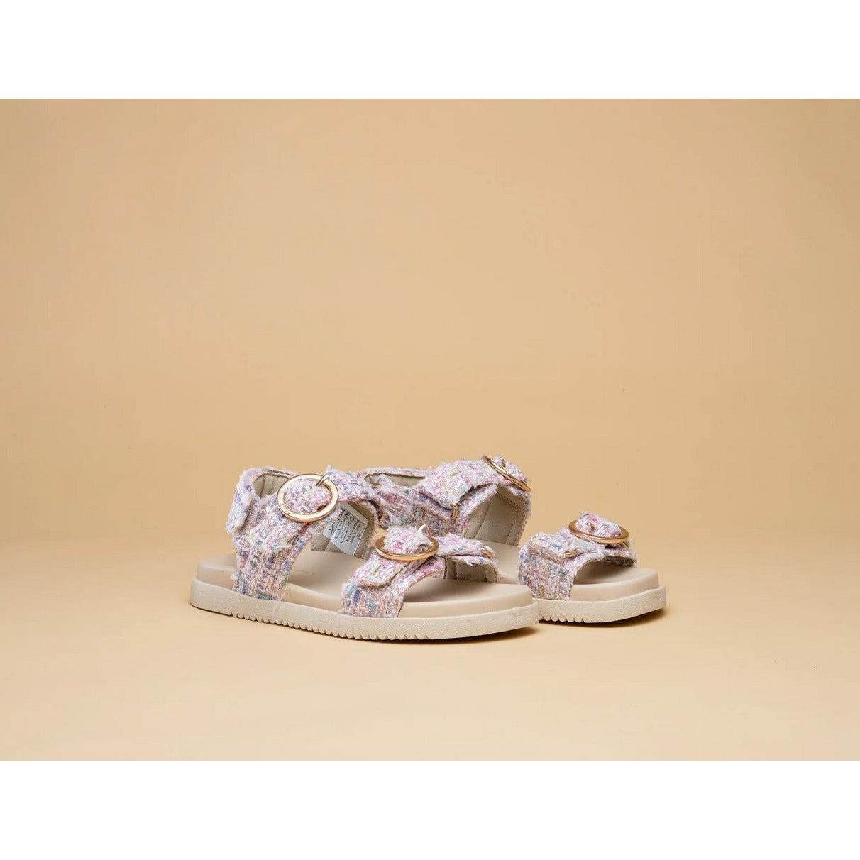 Sandalias Azura - Tweed Rosa