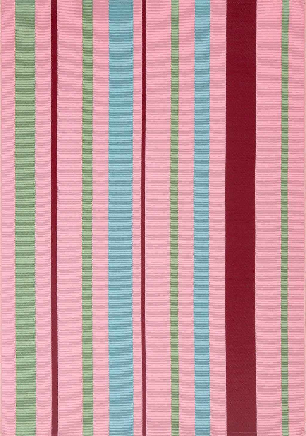 Azur - Tapis D'Extérieur - Polypropylène/Polyester - Rose