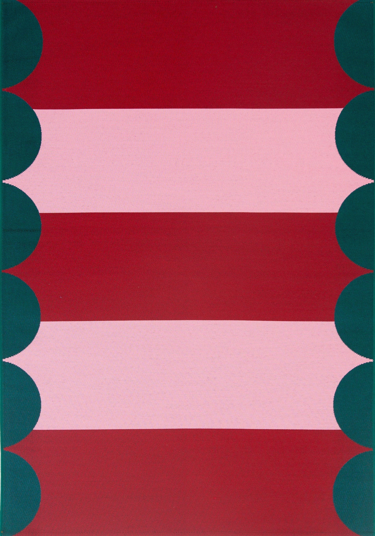 Azur - Alfombra de exterior - Polipropileno/Poliéster - Rojo