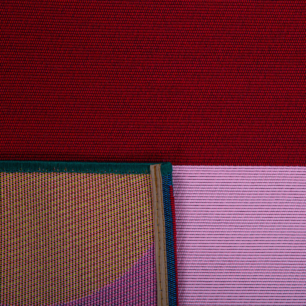 Azur - Alfombra de exterior - Polipropileno/Poliéster - Rojo