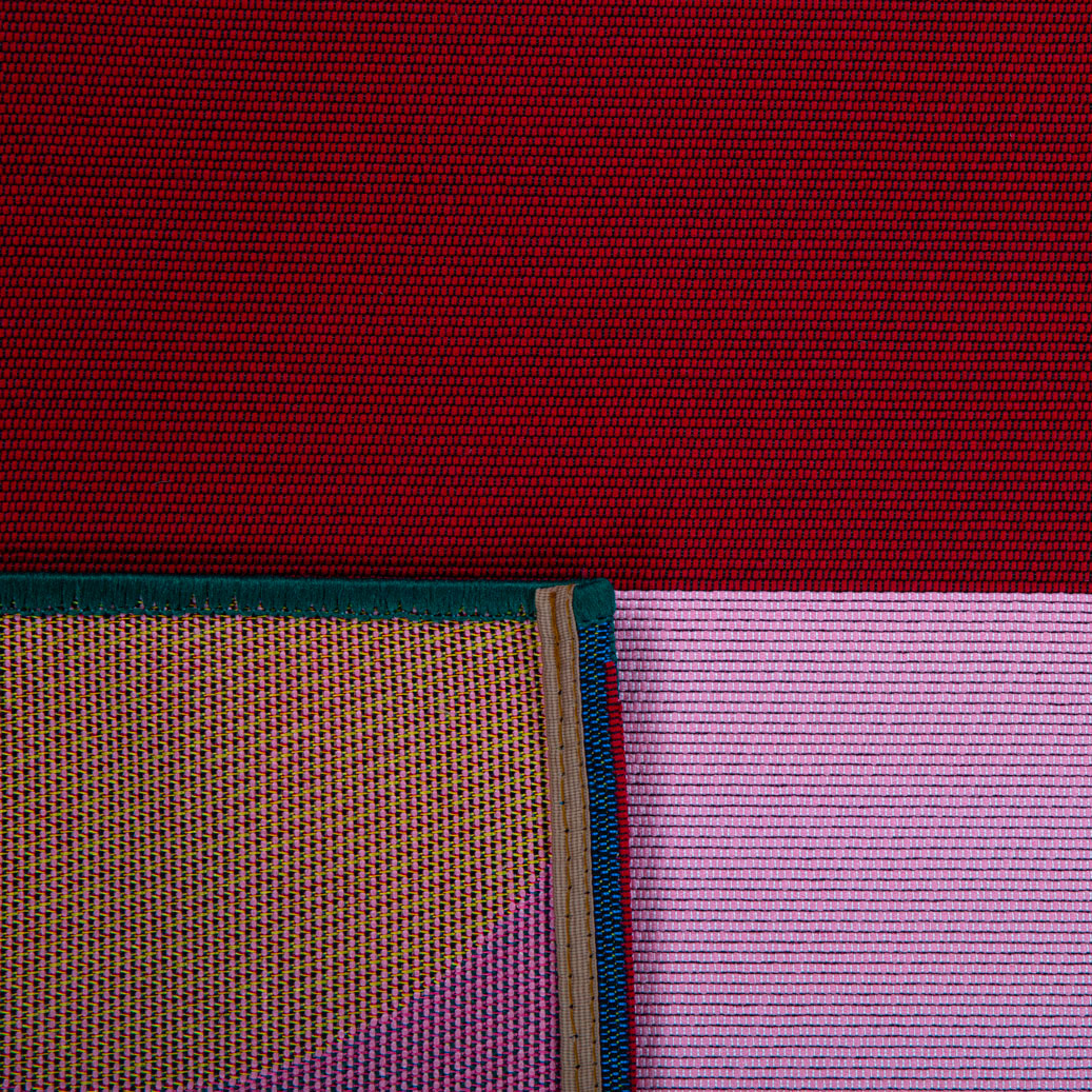 Azur - Alfombra de exterior - Polipropileno/Poliéster - Rojo
