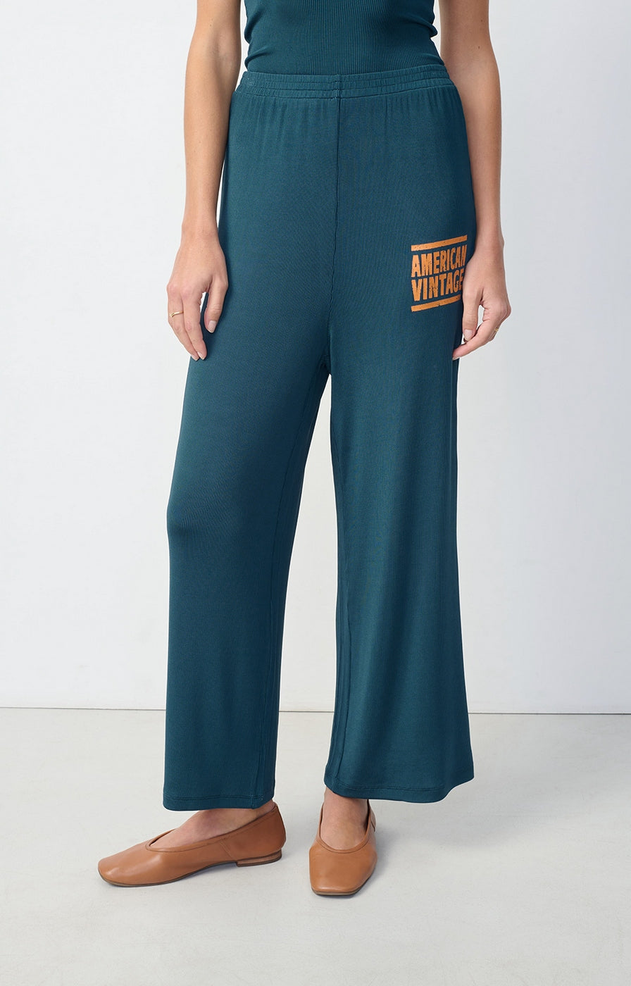 Wide-Leg Jogger - Petrol - Women