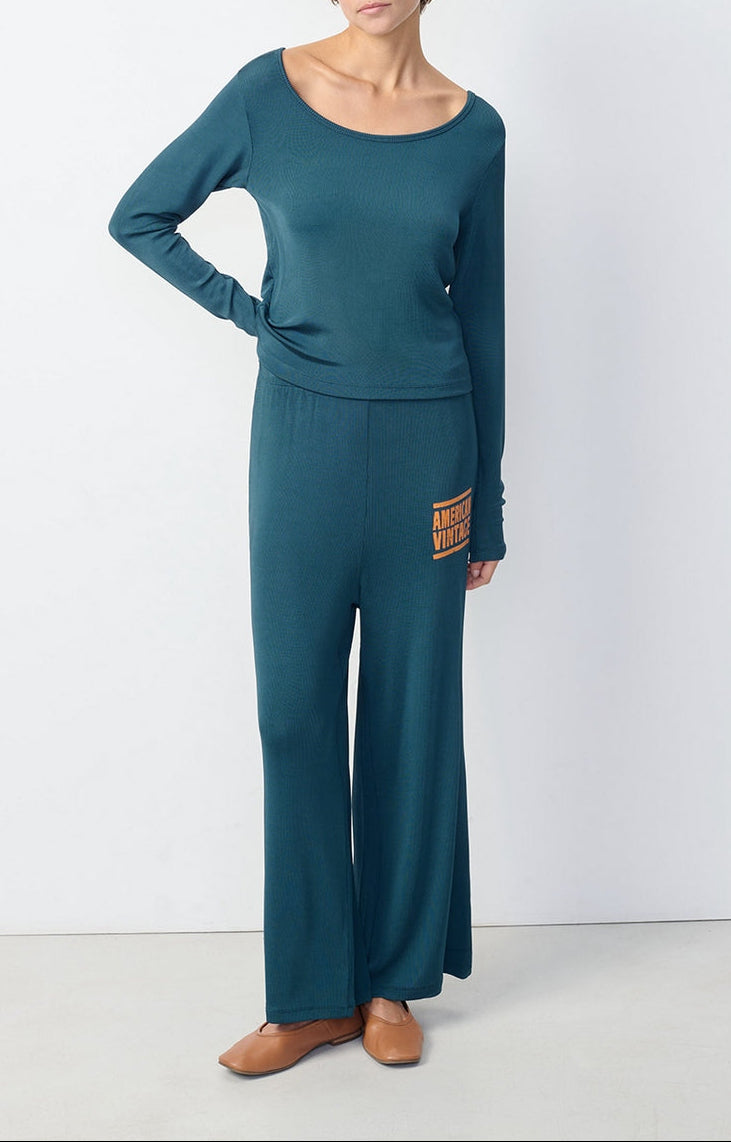Wide-Leg Jogger - Petrol - Women