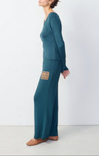 Wide-Leg Jogger - Petrol - Women