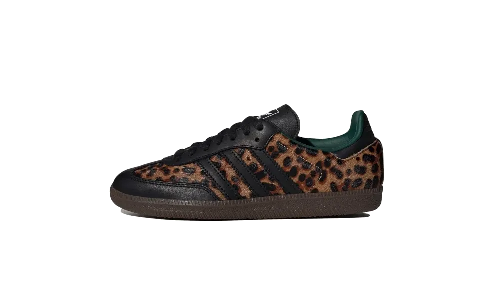 Adidas - Samba Green Leopard - Noir