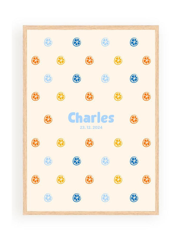 Personalized Posters - Lemons Pattern